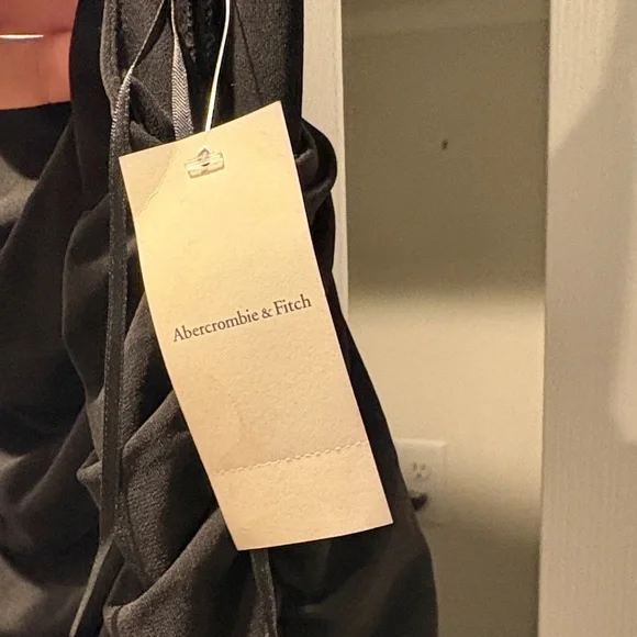 Abercrombie & Fitch Black Ruched Mini Dress - Picture 2 of 4